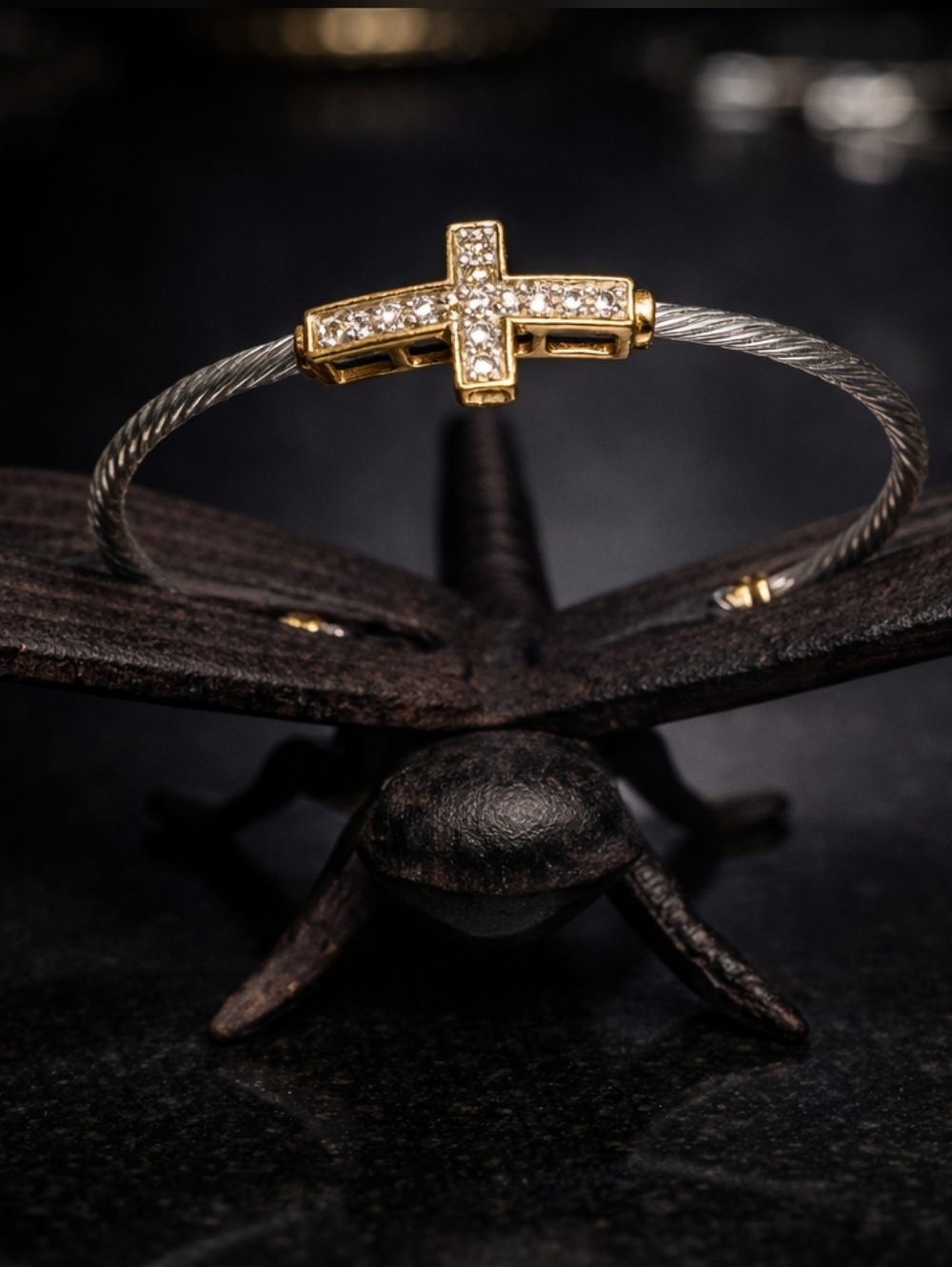Cross Wire Cuff Bracelet By John Medeiros